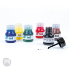 DRAWING INK POTS ASSORTED COLOURS 6'S