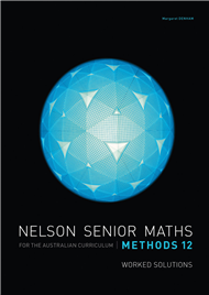 NELSON SENIOR MATHS AC METHODS 12 SOLUTIONS DVD