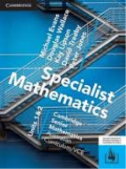 Buy Book - CAMBRIDGE SENIOR MATHS AC/VCE: SPECIALIST MATHEMATICS UNITS ...