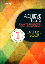 ACHIEVE TESTS: GRAMMAR, PUNCTUATION, SPELLING & VOCABULARY TEACHERS BOOK 1 + EBOOK BUNDLE