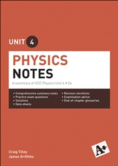 A+ PHYSICS NOTES VCE UNIT 4 (5E)